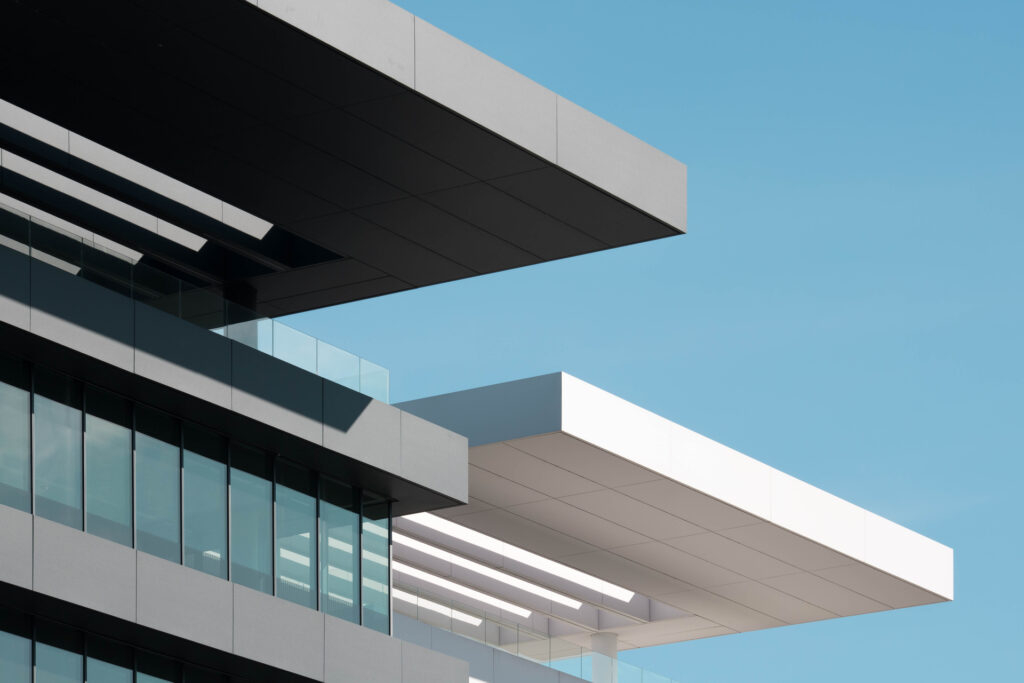 Vista de edificio moderno